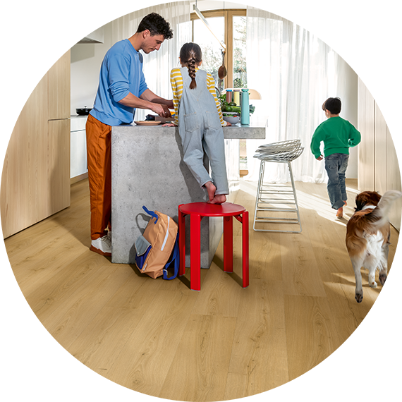 Quality laminate flooring, scratch-free